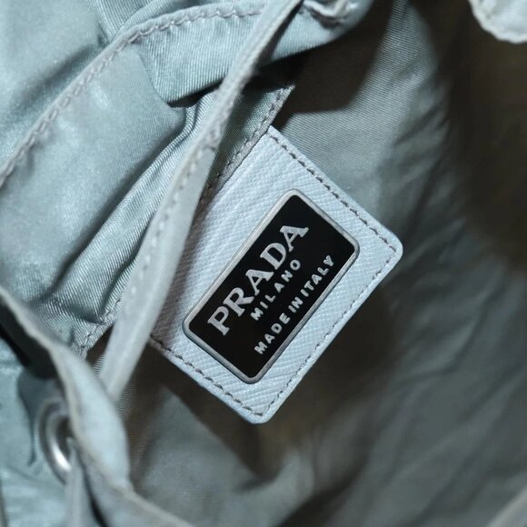 PRADA Backpack Nylon Green Silver Auth 141751 - Picture 10 of 16